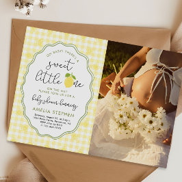Invitación Una dulce pequeña foto de citricos de limón para b
