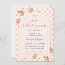 Una dulce y pequeña fiesta de bebé con gingham de 