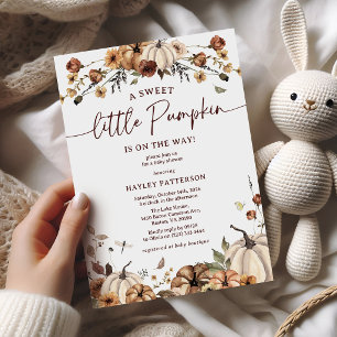 Invitación Una Dulce y Pequeña Fiesta de Shower de Otoño para