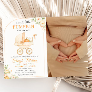 Invitación Una dulce y pequeña foto de shower de bebé de cala