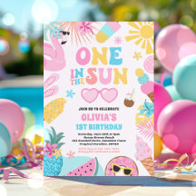 Una En El Sol Fiesta De Cumpleaños 1er Cumpleaños