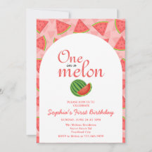 Una en una melón de cumpleaños 1 de Melón