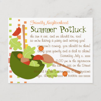 Invitación Una ensalada divertida y deliciosa