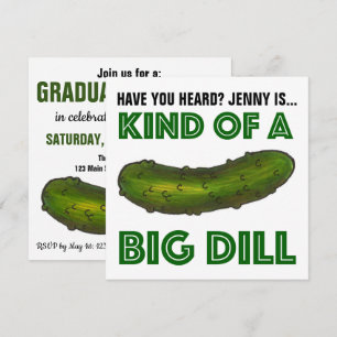 Invitación Una especie de graduación de Pollitos Verdes