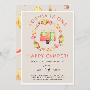 Invitación Una feliz fiesta de cumpleaños de Camper