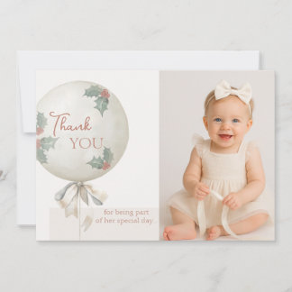 Invitación Una Feliz y Alegre Navidad Vintage Globo Gracias