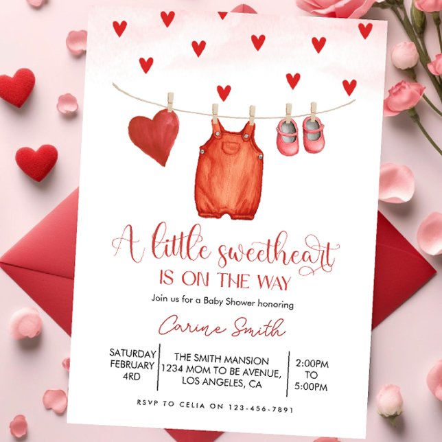 Invitación Una Fiesta de Baby Shower para una Pequeña Querida (Subido por el creador)
