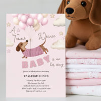 Una fiesta de bebé para una niña con un dachshund 