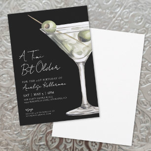 Invitación Una fiesta de cumpleaños con Martini Un Poco Más V