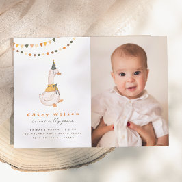 Invitación Una fiesta de cumpleaños con una foto de ganso ton