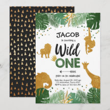 Una fiesta de cumpleaños salvaje de los animales