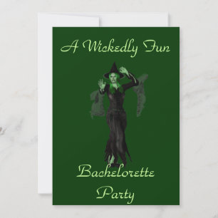 Invitación "Una fiesta de la soltera muy divertida" con una b