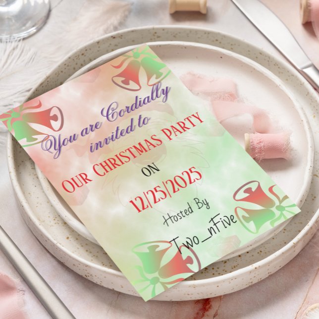 Invitación Una fiesta de Navidad diferente (Subido por el creador)