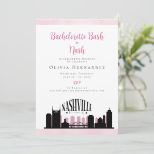 Invitación Una Fiesta de Soltera en Nash Bachlorette