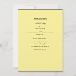 Invitación una flor de papel con fondo blanco