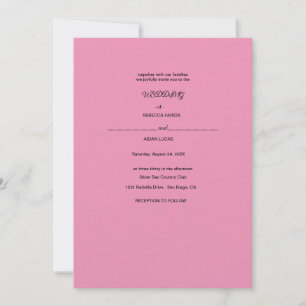 Invitación una flor de papel con fondo blanco