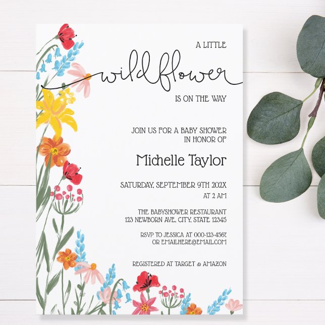 Invitación Una flor silvestre está en camino de ser neutral e (Subido por el creador)