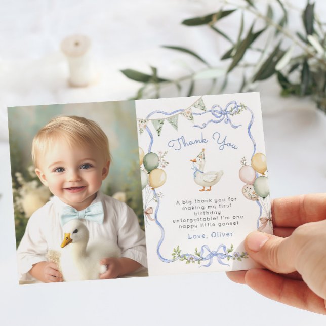 Invitación Una foto de cumpleaños de Silly Goose Gracias tarj (Subido por el creador)