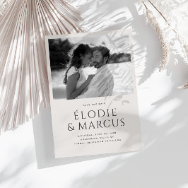 Invitación Una foto moderna La tipografía audaz salva la fech