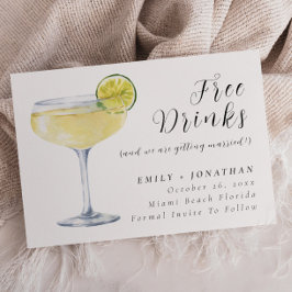 Invitación Una Fotos Mínima De Boda Graciosa Salva La Fecha