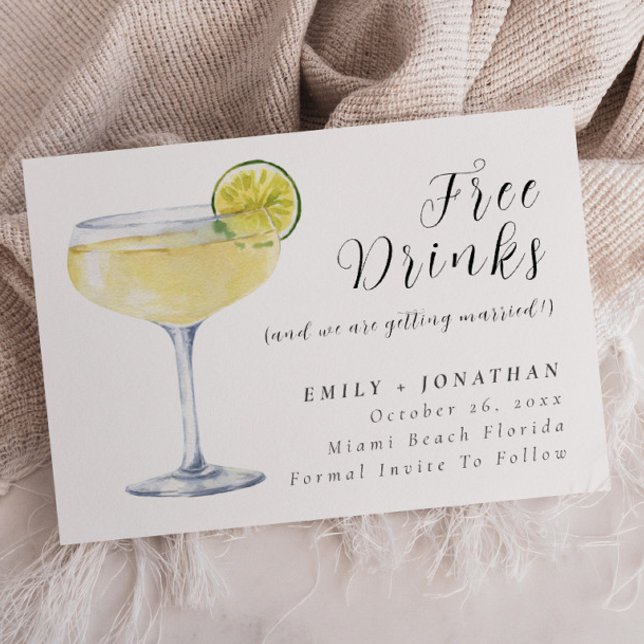 Invitación Una Fotos Mínima De Boda Graciosa Salva La Fecha (Subido por el creador)