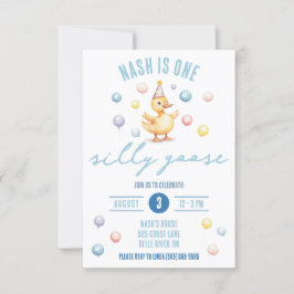 Invitación Una gallarda, primera fiesta de cumpleaños