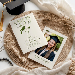 Invitación Una graduación verde un poco más inteligente