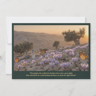 Invitación Una Gran Luz—Isaías 9:2 Arte Bíblico