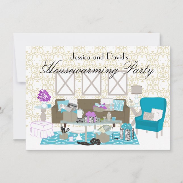 Invitación Una habitación con regalo (Anverso)