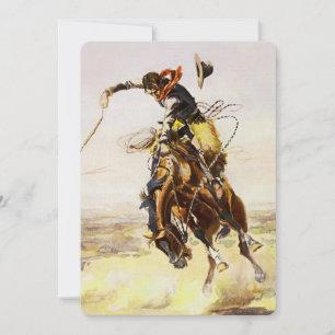 Invitación "Una mala hebra" por Charles M Russell