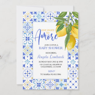 Invitación Una más para Amore, Baby Shower italiano