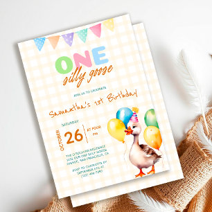 Invitación Una masa amarilla de ocaso de primer cumpleaños