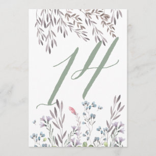 Invitación Una mesa de boda de flores silvestres nº 14 a dos