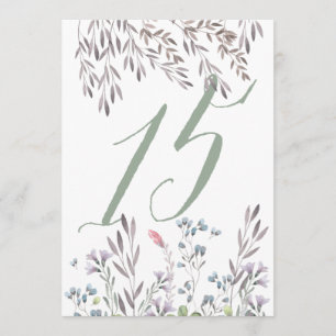 Invitación Una mesa de boda de flores silvestres nº 15 a dos