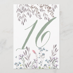 Invitación Una mesa de boda de flores silvestres nº 16 a dos