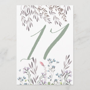Invitación Una mesa de boda de flores silvestres nº 17 a dos