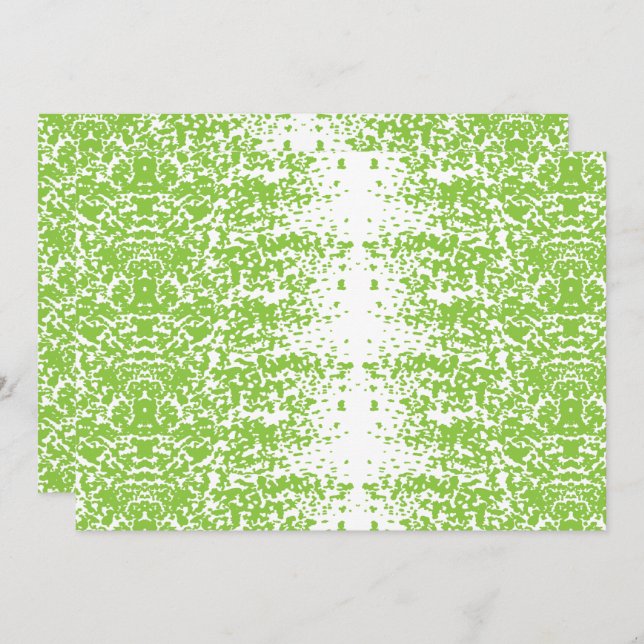 Invitación Una mujer con un suéter gris y anteojos se sienta  (Anverso / Reverso)