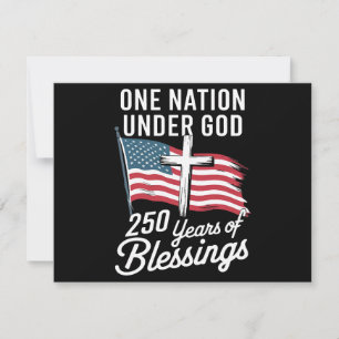 Invitación Una nación bajo Dios 250 años