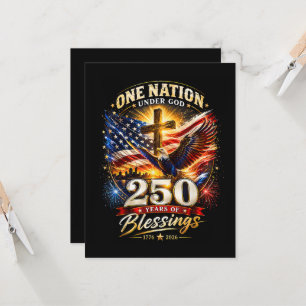 Invitación Una Nación Bajo Dios 250 Años 250 Aniversario
