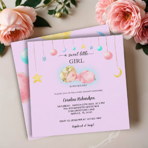 Invitación Una niña dulce Baby Shower