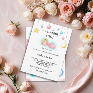 Invitación Una niña dulce Baby Shower