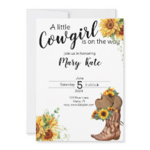 Una niña pequeña está en camino a Baby Shower