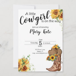 Invitación Una niña pequeña está en camino a Baby Shower