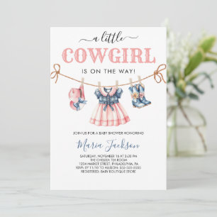 Invitación Una niña pequeña y salvaje chica de West Blue Baby