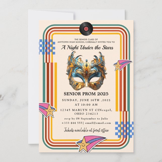 Invitación Una noche bajo la batuta de las estrellas (Anverso)