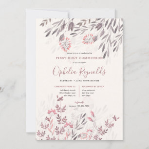 Invitación Una Noche de Mediados de Verano Primero Santa Comu