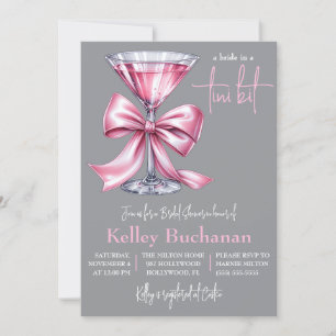 Invitación Una novia en un bit Tini, ducha de novia martiní r