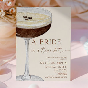 Invitación Una Novia En Una Ducha De Novias Martini De Tini