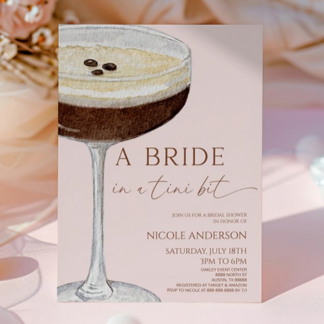Invitación Una Novia En Una Ducha De Novias Martini De Tini (Subido por el creador)
