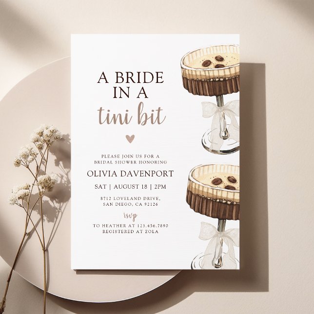 Invitación Una novia en una ducha martinita martinita (Subido por el creador)